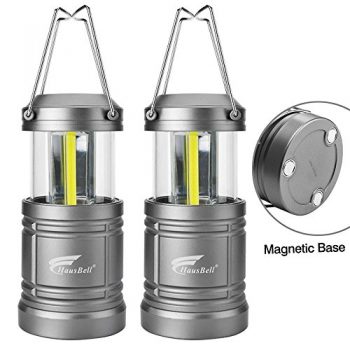Lantern Lights with Magnetic Base, Hausbell Portable Collapsible LED Camping Lantern Flashlights