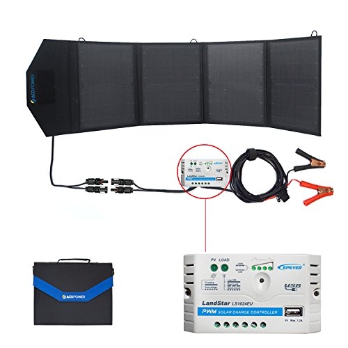 ACOPOWER 12v 50W Portable Solar Charger Foldable Waterproof Solar Panel Kit