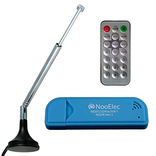 NooElec NESDR Mini 2 SDR & DVB-T USB Stick (RTL2832 + R820T2) with Antenna and Remote Control