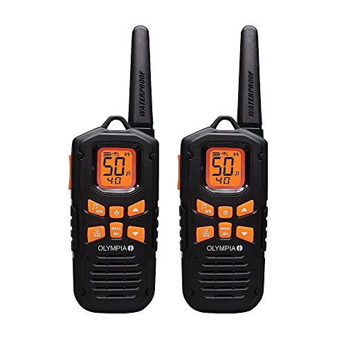 Olympia R500 Rugged Waterproof Two-Way Radios, 42-Mile Range