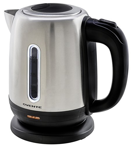 Ovente Stainless Steel Electric Tea Kettle Cordless