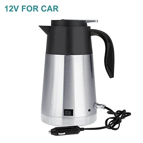 Portable Stainless Steel Car Truck Travel Electric Kettle Pot