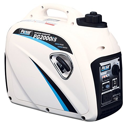 Pulsar PG2000iS 2000W Peak 1600W Rated Portable Gas-Powered Inverter Generator