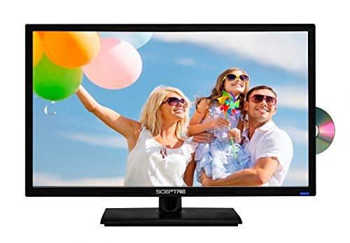 Sceptre 24″ 1080P LED HDTV DVD Combo E249BD-FMQC MHL Ready, Metal Black