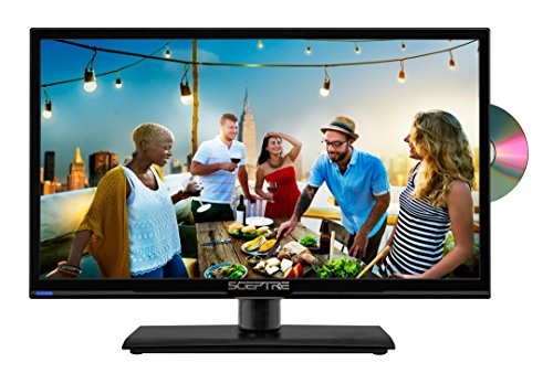 Sceptre E205BD-S 20 Inch 720p LED HDTV With Built-in DVD Player, Fine Black 2017