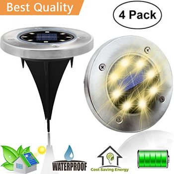 Solar Ground Disk Lights