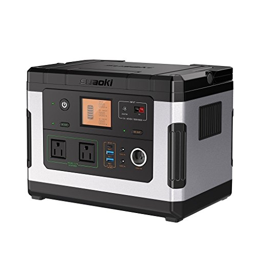 SUAOKI G500 Portable Power Station Portable Lithium 500Wh Rechargeable Solar Generator