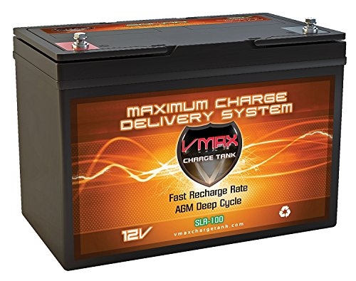 VMAX SLR100 12V 100ah Solar Battery for camping RV panels