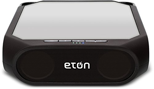 Eton Rugged Rukus The solar-powered, Bluetooth-ready, smartphone-charging speaker, Black