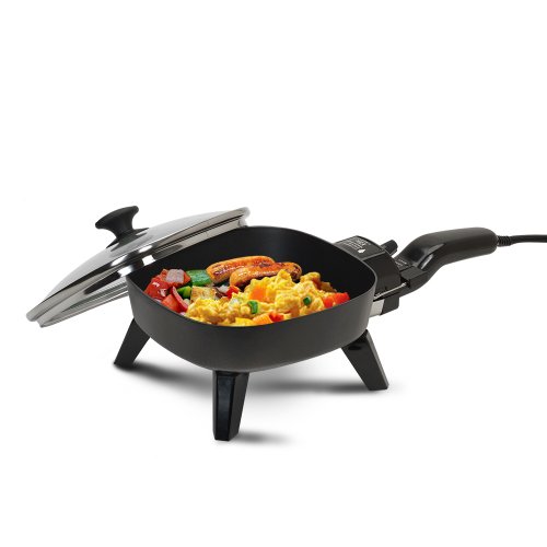 Elite Cuisine EFS-400 Maxi-Matic 7-Inch Non-Stick Electric Skillet with Glass Lid