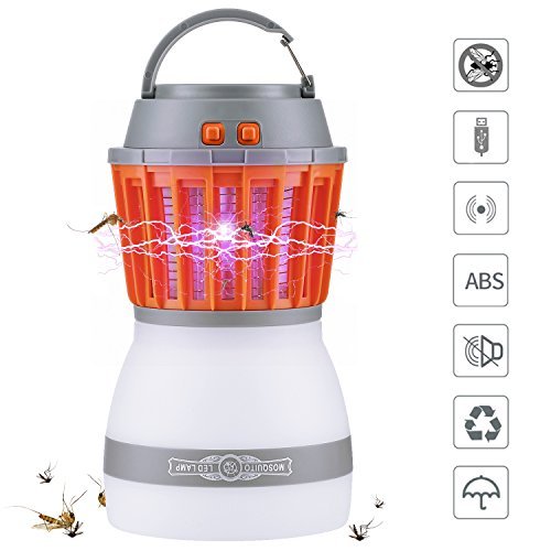 Greatever [2018 Newest Version] Bug Zapper 2 In 1 Night LED Light Bulb Lamp