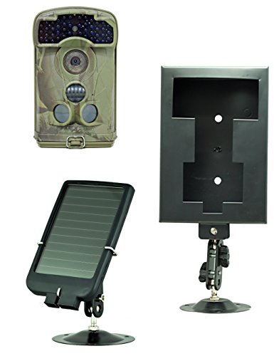Ltl Acorn 6310MC 12MP HD Digital Activated Camera + Solar Panel Charger + Security Box