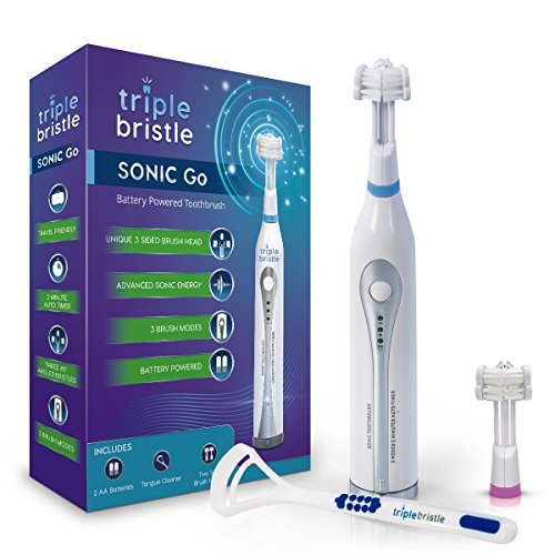 Triple Bristle Go Travel Sonic Toothbrush