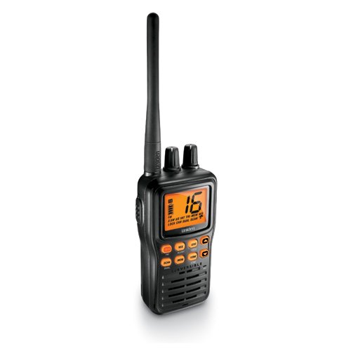 Uniden MHS75 Handheld Submersible 2-Way 5W VHF Marine Radio – Black