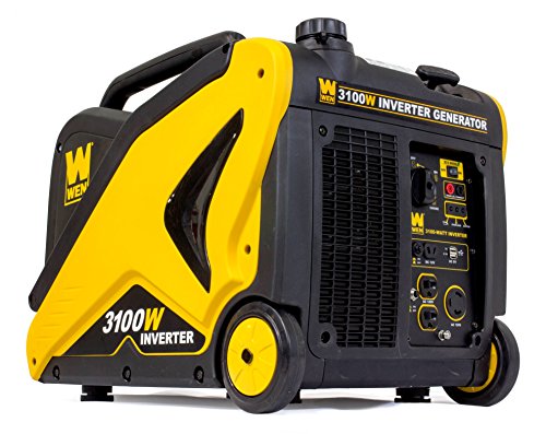 WEN 56310i CARB Compliant Inverter Generator with Built-in Wheels and Handle